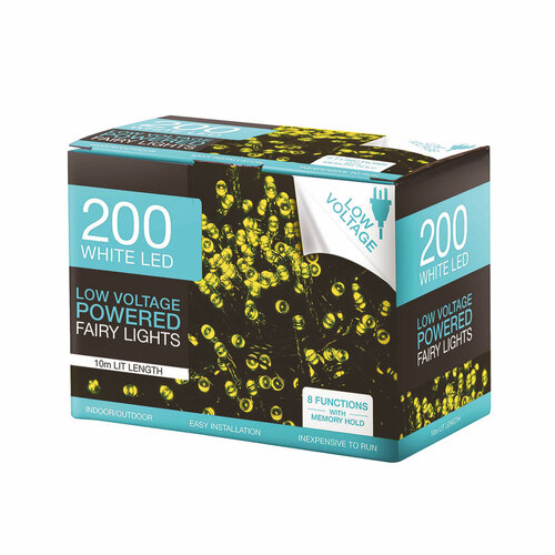 200 LED Fairy Lights Warm White