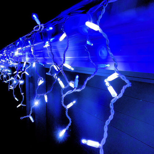 Icicle Lights BLUE/WHITE 4.8m Extendable