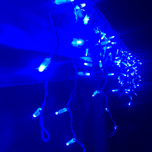 Icicle Lights BLUE 4.8m Extendable