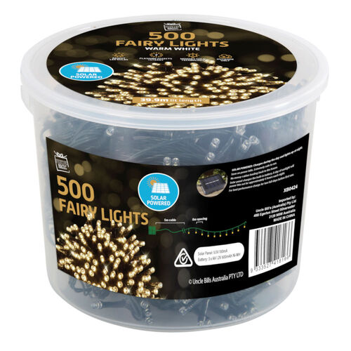 Solar Fairy Lights 500 Warm