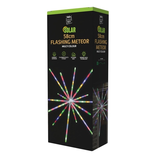 Solar LED Meteor Multi 58cm 