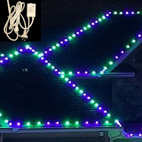 NEW String Lights GREEN/PURPLE 10m + Controller