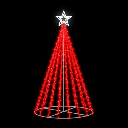 3D LED Christmas Tree RED 1.8m