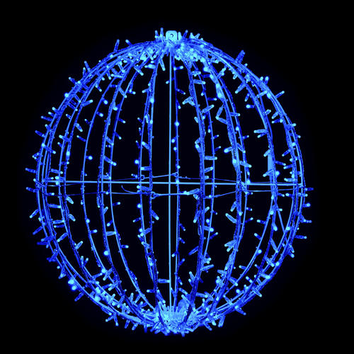 3D Sparkle Ball String Light 35cm Blue