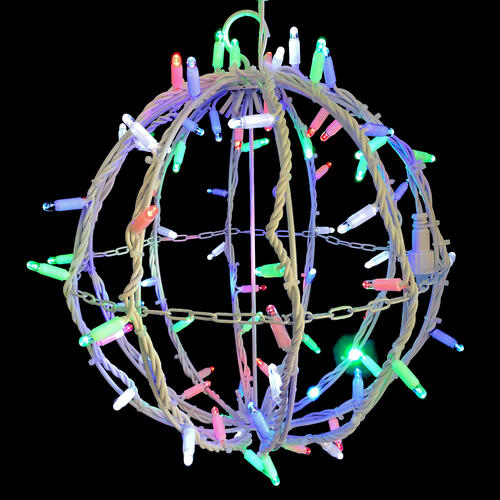 3D Sparkle Ball String Light 35cm MULTICOLOUR
