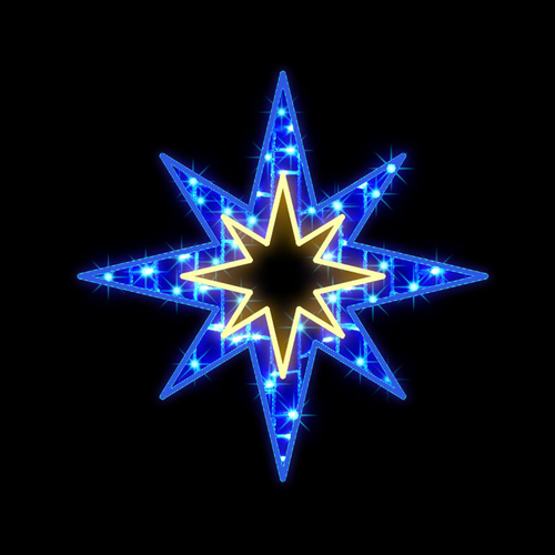 Star Blue & Gold 90cm