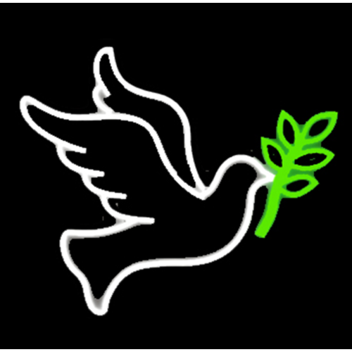 Flying Dove with Branch 45cm