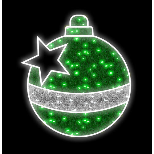 Large Bauble 90cm - Green Garland