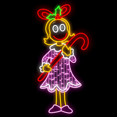 Christmas Girl with Candy Cane 120cm