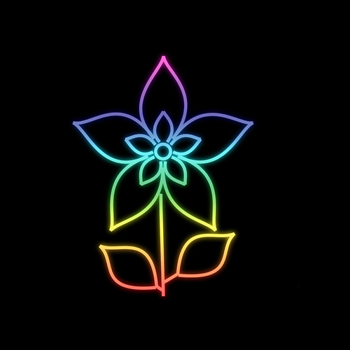 RGB Flower 80cm
