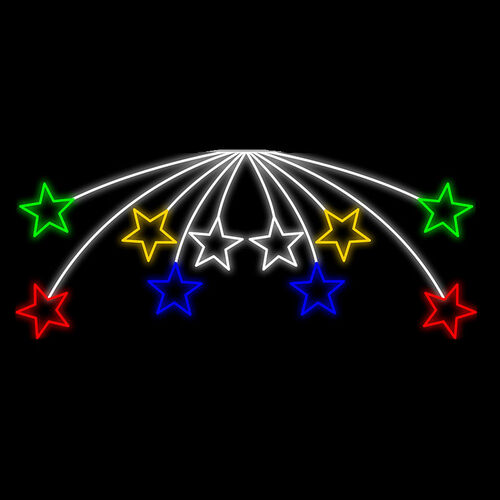 Shooting Stars Street Motif 218cm