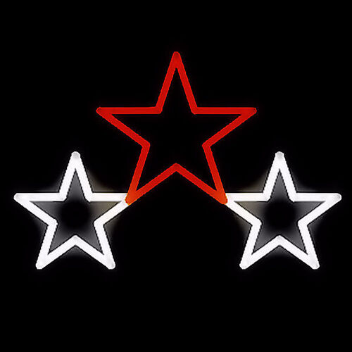 3 Flashing Stars 70cm
