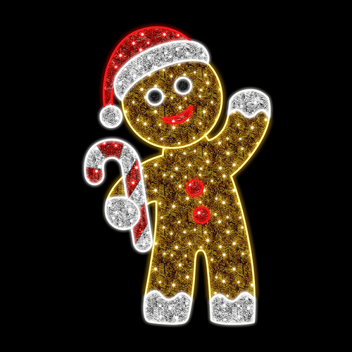 Candy Cane Gingerbread Boy 180cm