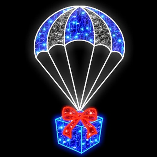 Parachuting Present Blue 160cm