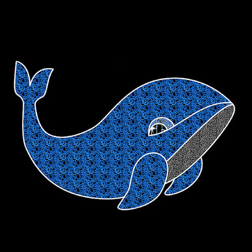 NEW Blue Ocean Whale 200cm
