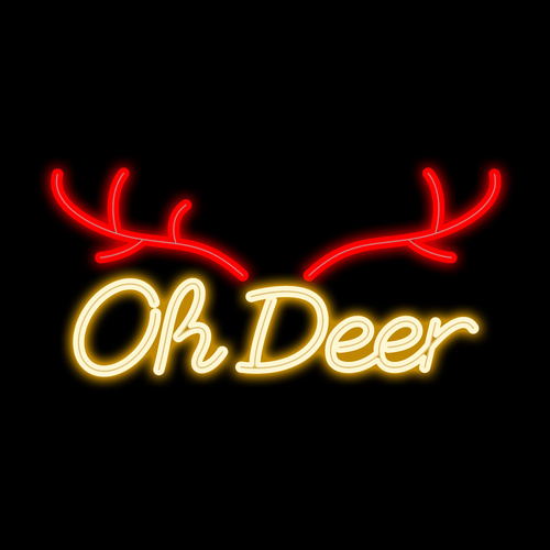 Oh Deer Motif 120cm