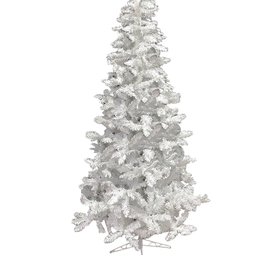 Slim white christmas tree with deals lights