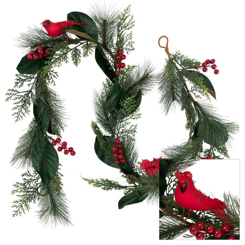 Red Cardinal Garland 183cm