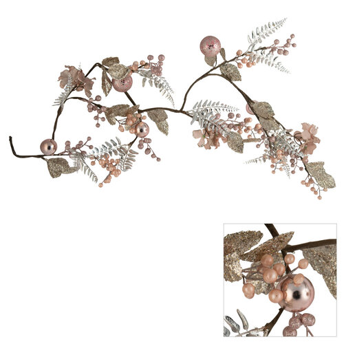 Champagne Pink Ball Garland 150cm